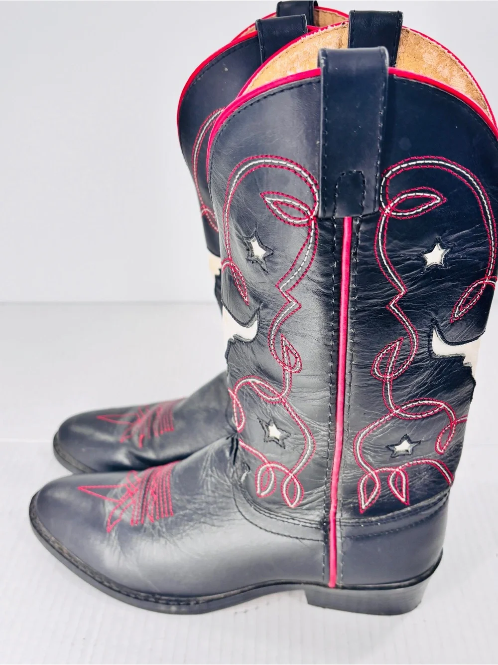 Justin Black - Size 4 Kid boots
